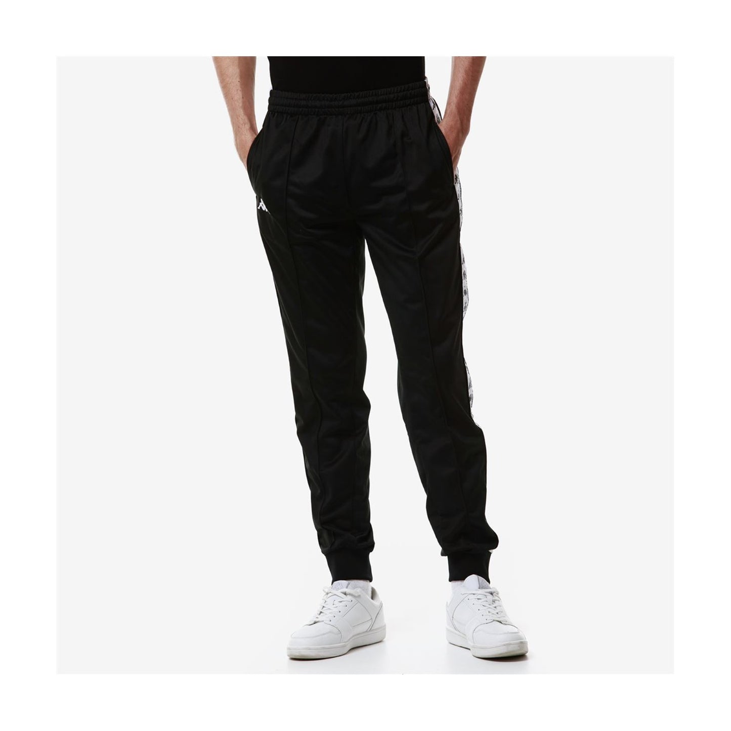 222 BANDA ARIB SLIM PANTS - BLACK/WHITE