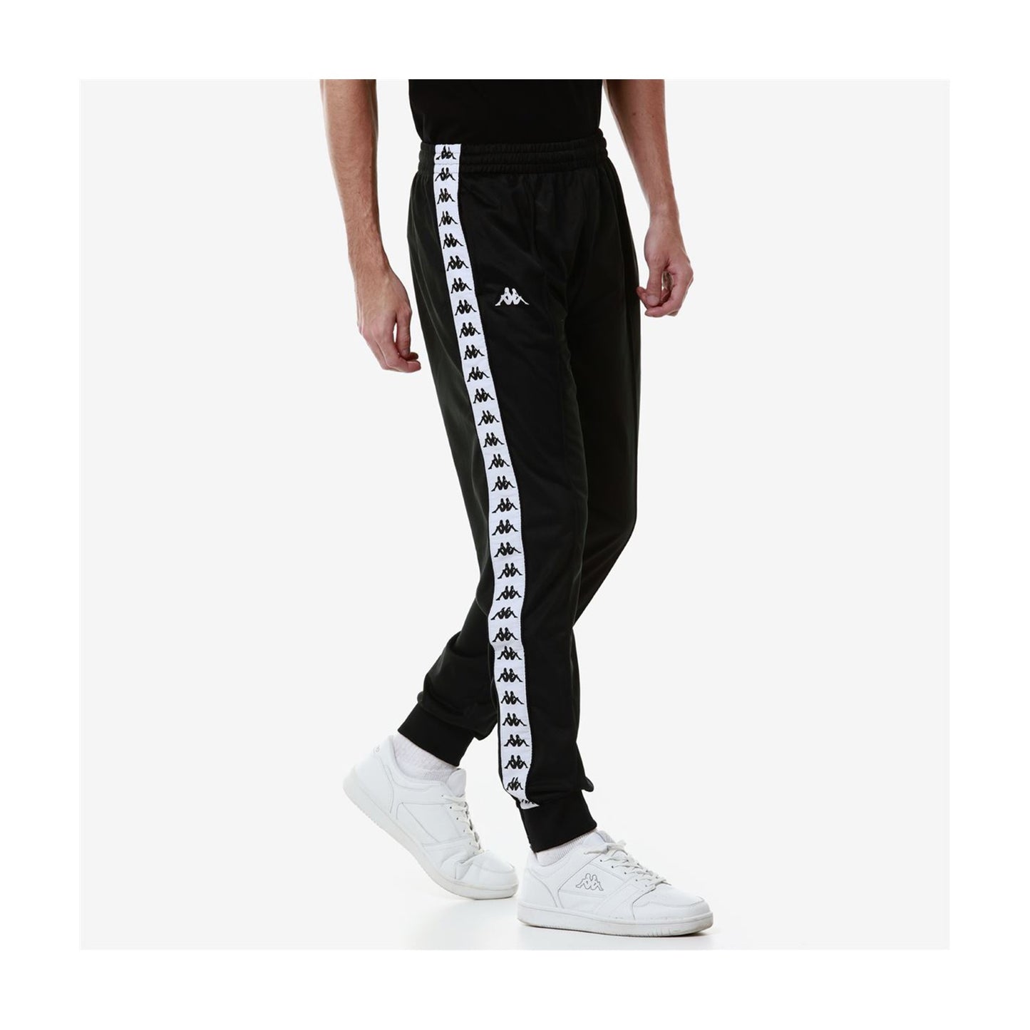222 BANDA ARIB SLIM PANTS - BLACK/WHITE