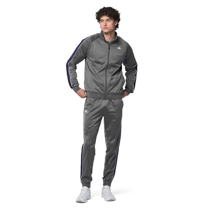 222 Banda Arib Slim Pants - Grey/Violet/White