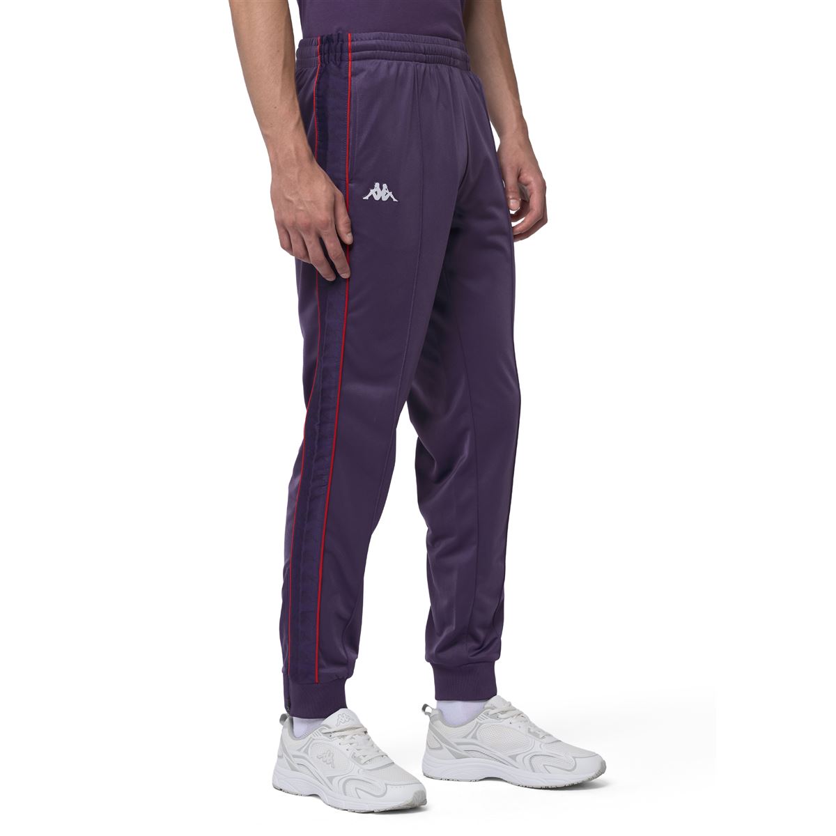 222 Banda Arib Slim Pants - Violet/Red