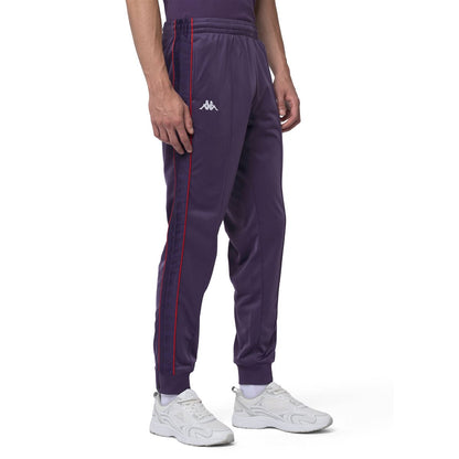 222 Banda Arib Slim Pants - Violet/Red