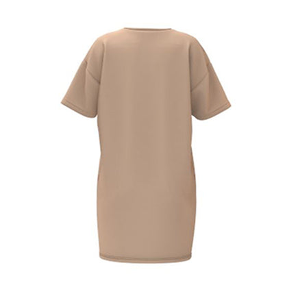 AUTHENTIC SBRAMBRA DRESS - BEIGE ALMOND/WHITE