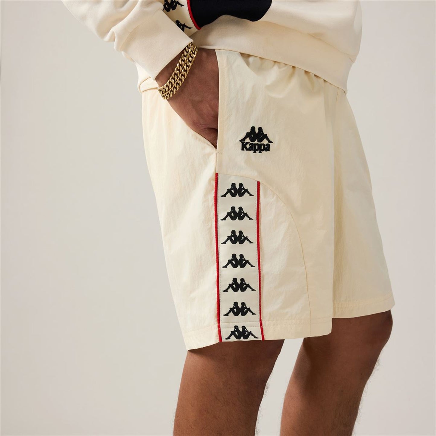 222 BANDA SADIE - BEIGE/RED/BLACK