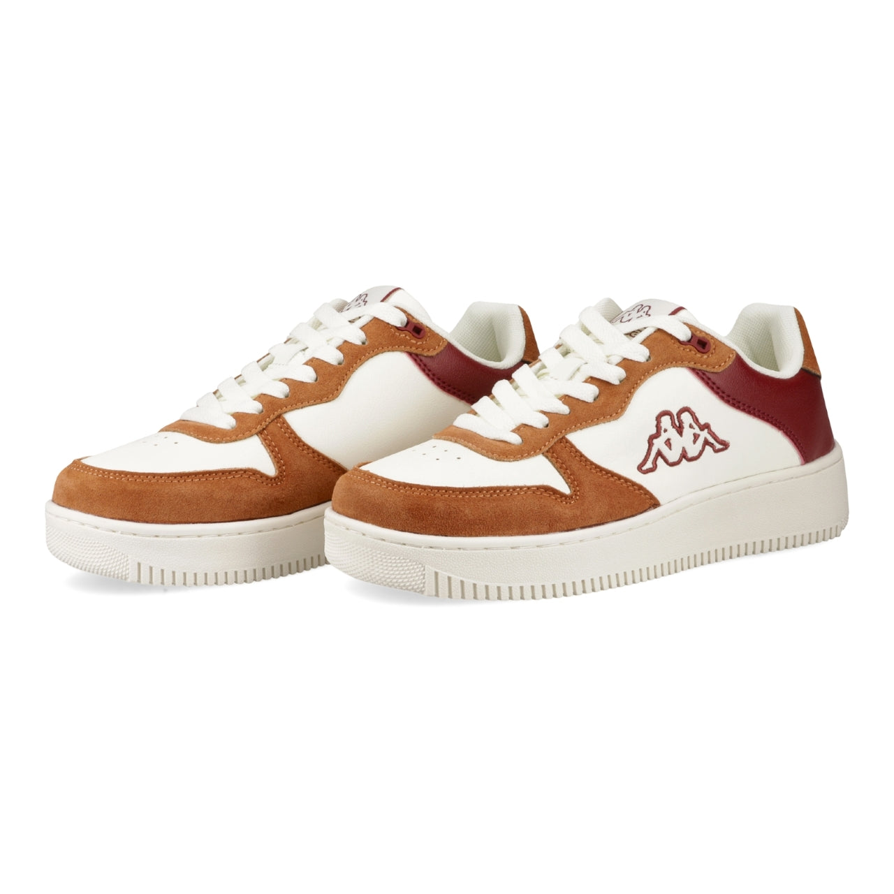 Kaaa♡ Logo Maserta Sd - White/Brown/Red – Kappa