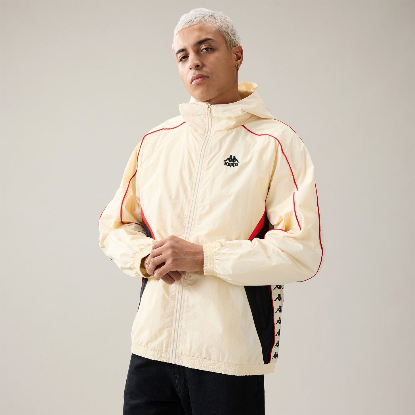 222 BANDA SILAS - BEIGE/RED/BLACK