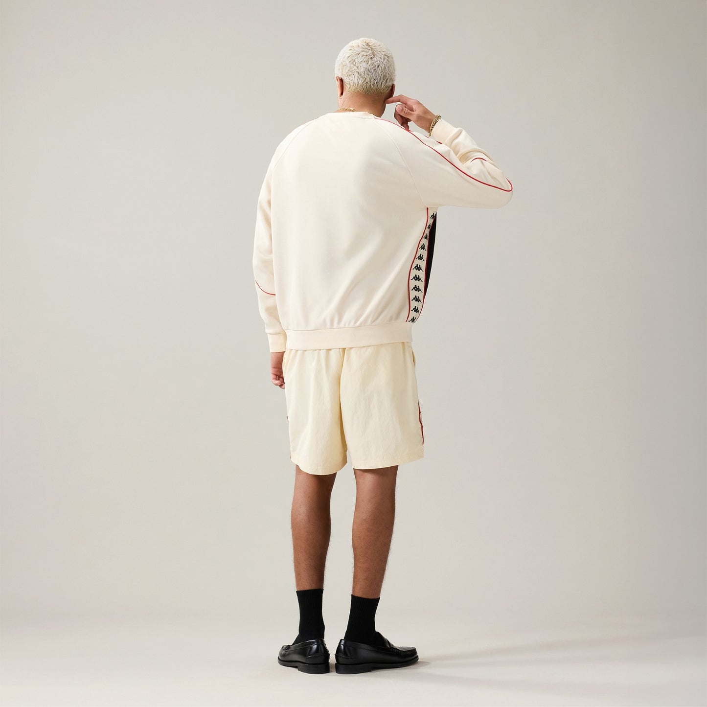 222 BANDA SPENCER - BEIGE/RED/BLACK