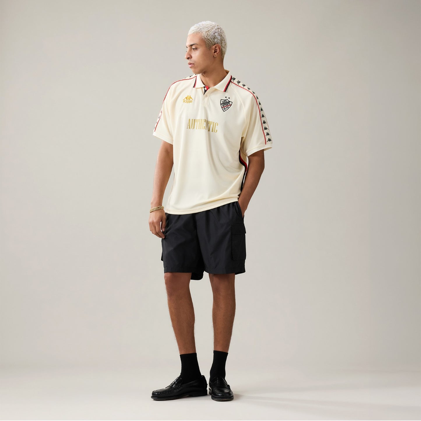 222 BANDA STAFEN - BEIGE/RED/BLACK
