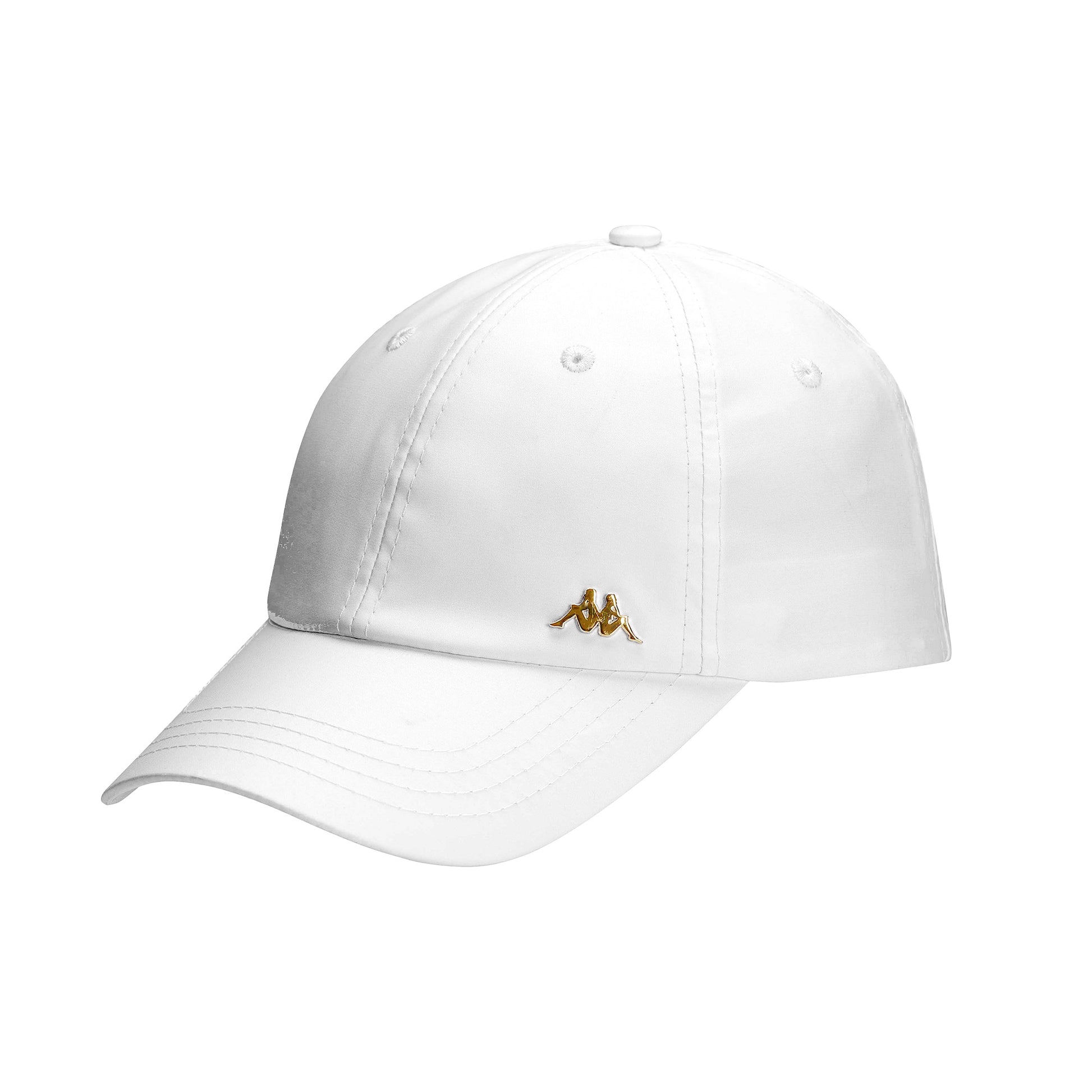 GRIFFYN 6 PANEL CAP - WHITE/GOLD