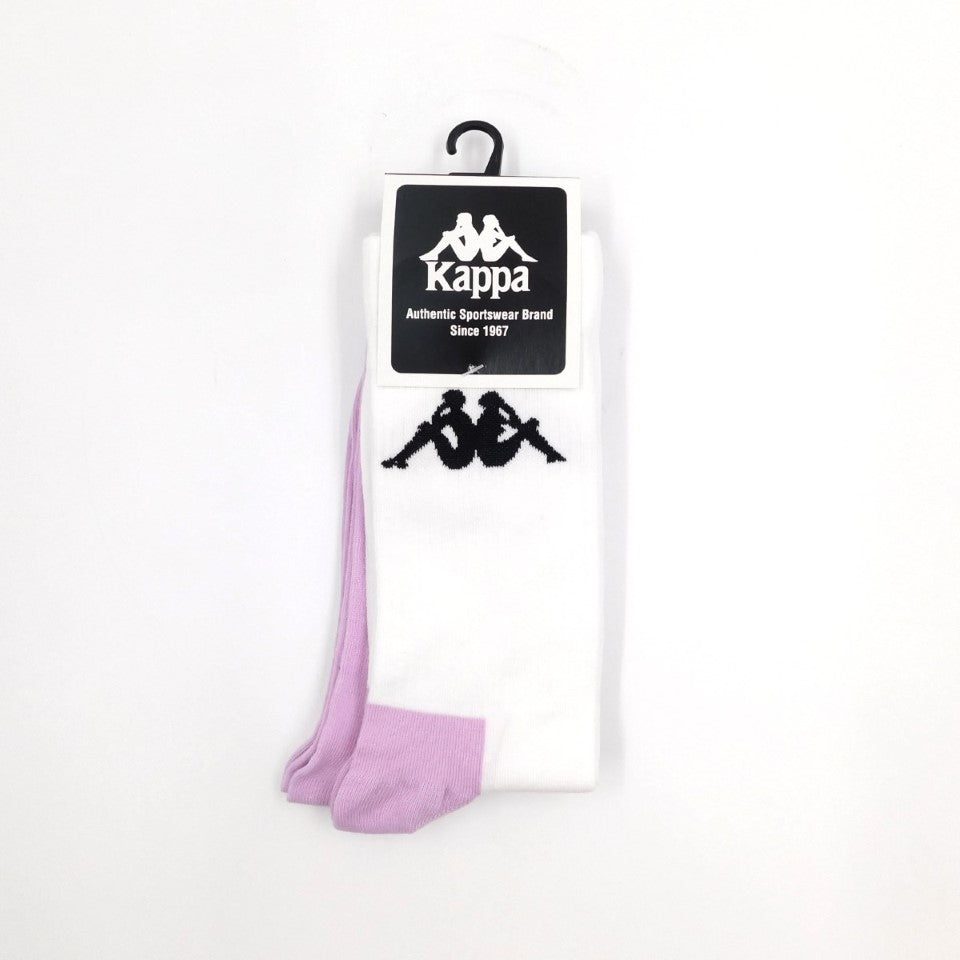 2Pk Kappa Crew Socks - Lilac White One