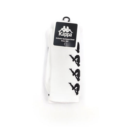 2PK CREW SOCKS - WHITE/BLACK ONE