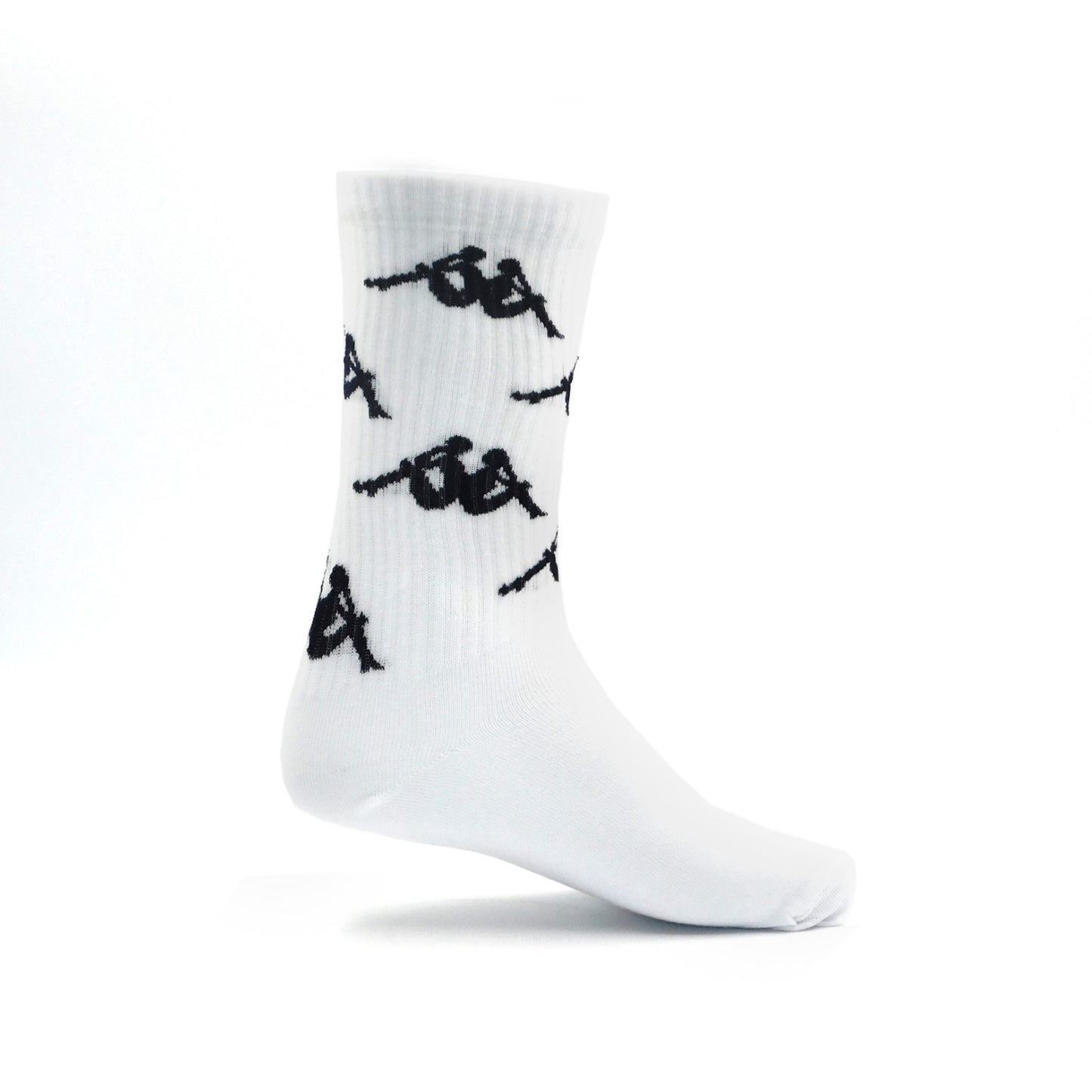 Single Pk Aop Socks - White One